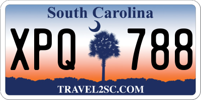 SC license plate XPQ788