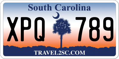 SC license plate XPQ789