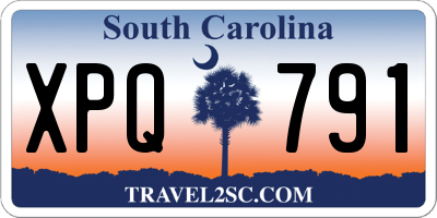 SC license plate XPQ791