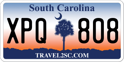 SC license plate XPQ808