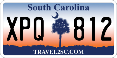 SC license plate XPQ812