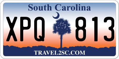 SC license plate XPQ813