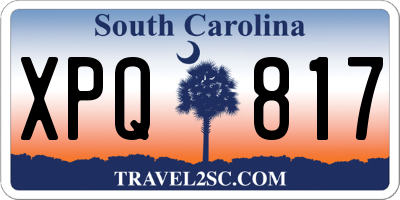 SC license plate XPQ817