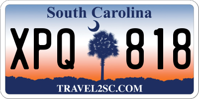 SC license plate XPQ818