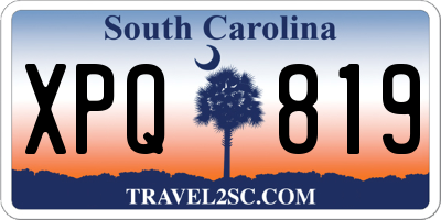 SC license plate XPQ819
