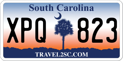 SC license plate XPQ823