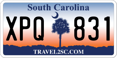 SC license plate XPQ831