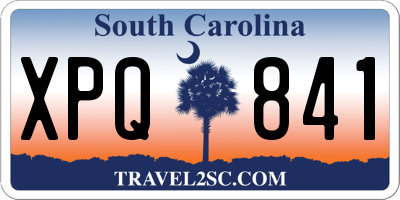 SC license plate XPQ841