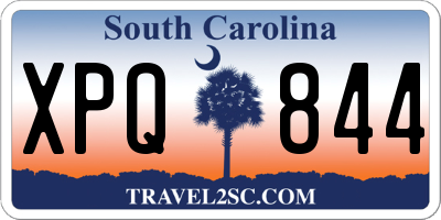 SC license plate XPQ844