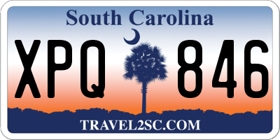 SC license plate XPQ846