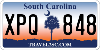 SC license plate XPQ848