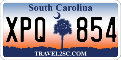 SC license plate XPQ854