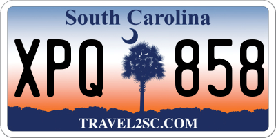 SC license plate XPQ858