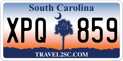 SC license plate XPQ859