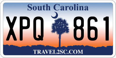 SC license plate XPQ861