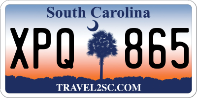 SC license plate XPQ865