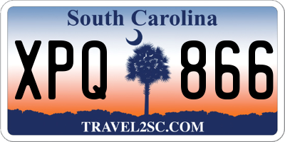 SC license plate XPQ866