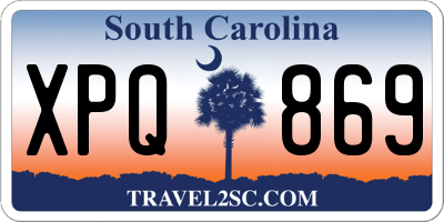 SC license plate XPQ869