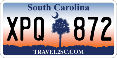 SC license plate XPQ872