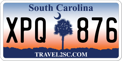 SC license plate XPQ876