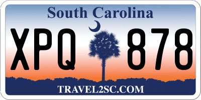 SC license plate XPQ878