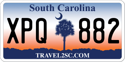 SC license plate XPQ882
