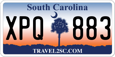 SC license plate XPQ883