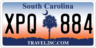 SC license plate XPQ884