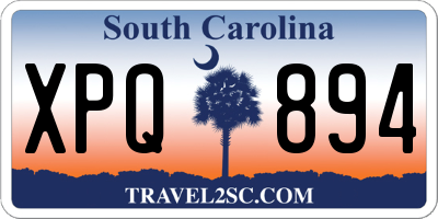 SC license plate XPQ894