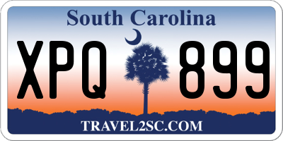 SC license plate XPQ899