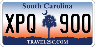 SC license plate XPQ900