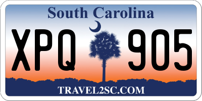 SC license plate XPQ905