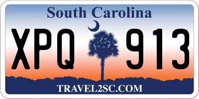 SC license plate XPQ913