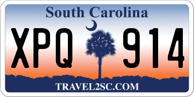 SC license plate XPQ914