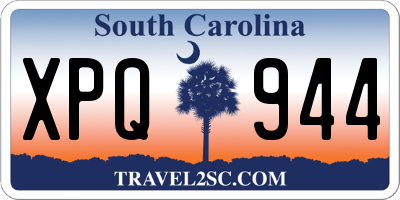 SC license plate XPQ944