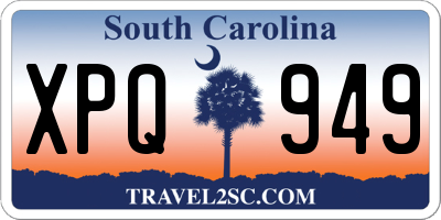 SC license plate XPQ949