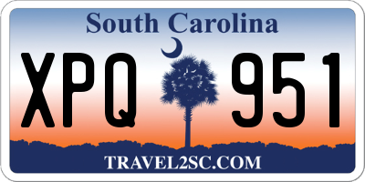 SC license plate XPQ951