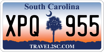 SC license plate XPQ955