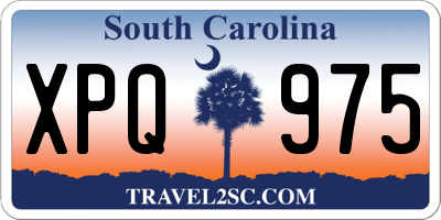 SC license plate XPQ975