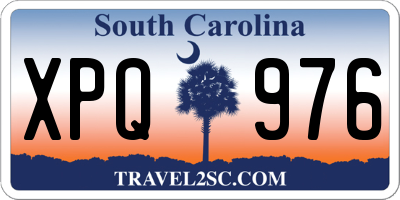 SC license plate XPQ976