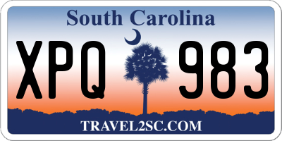 SC license plate XPQ983