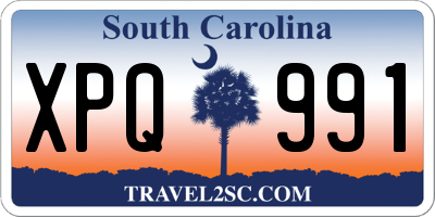 SC license plate XPQ991