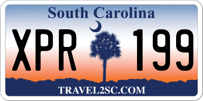 SC license plate XPR199