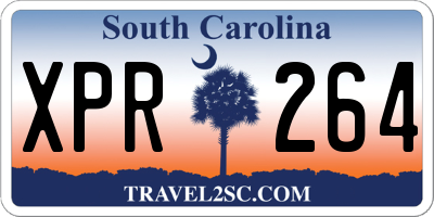SC license plate XPR264