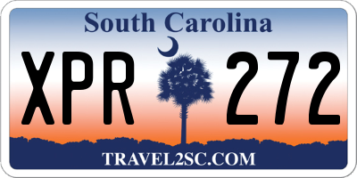SC license plate XPR272