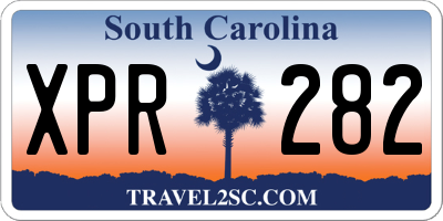SC license plate XPR282