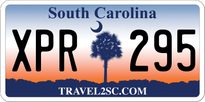 SC license plate XPR295