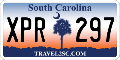 SC license plate XPR297