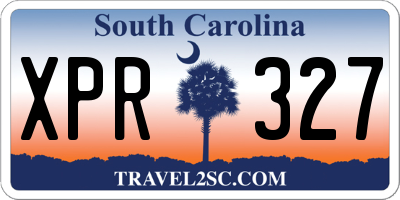 SC license plate XPR327