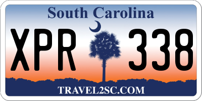 SC license plate XPR338